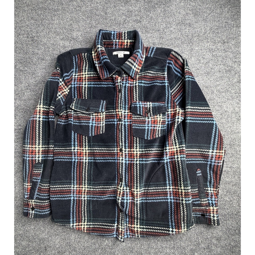 O'Neill Zuma Multicolor Plaid Flannel‎ Shirt Long Sleeve Snap Button Medium